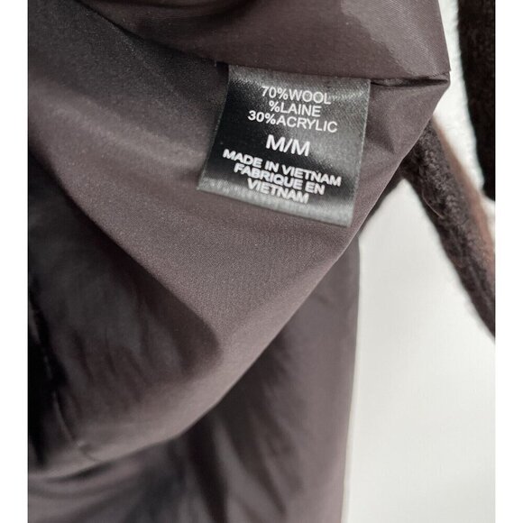 TAHARI Black Wool Blend‎ Belted Midi Jacket Size M - Picture 6 of 10